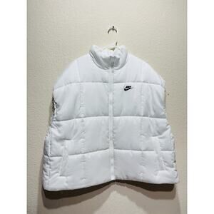 Nike White Vest Puffer XXL Way Oversized Comforter